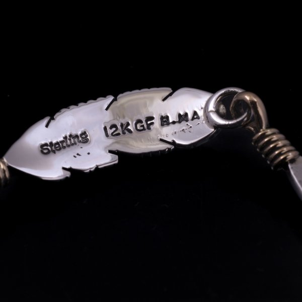 画像4: ナバホ族 Harvey Mace 12KGF ハンドメイド ブレスレット (4)